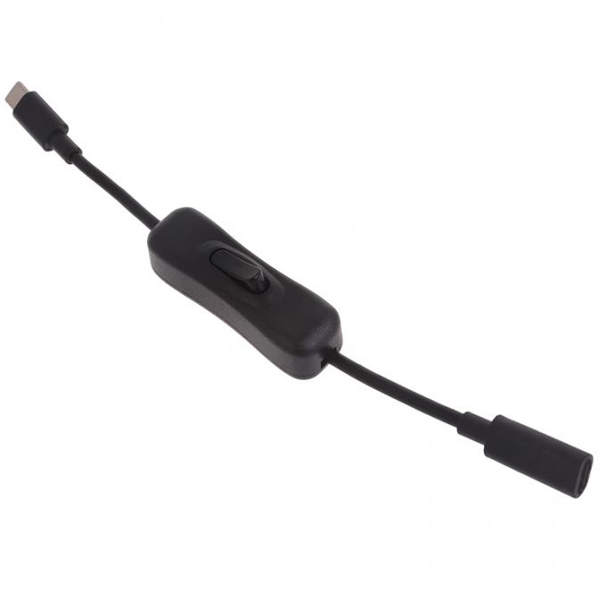 Homme à femme USB de type C à C Éteignez le câble d'extension de charge de données pour le téléphone à lampe à LED Raspberry Pi 5