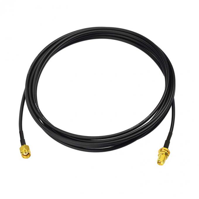 RG174 câble d'extension d'antenne coaxiale RP SMA mâle à RP SMA femelle pour caméra de sécurité Wifi Router 0