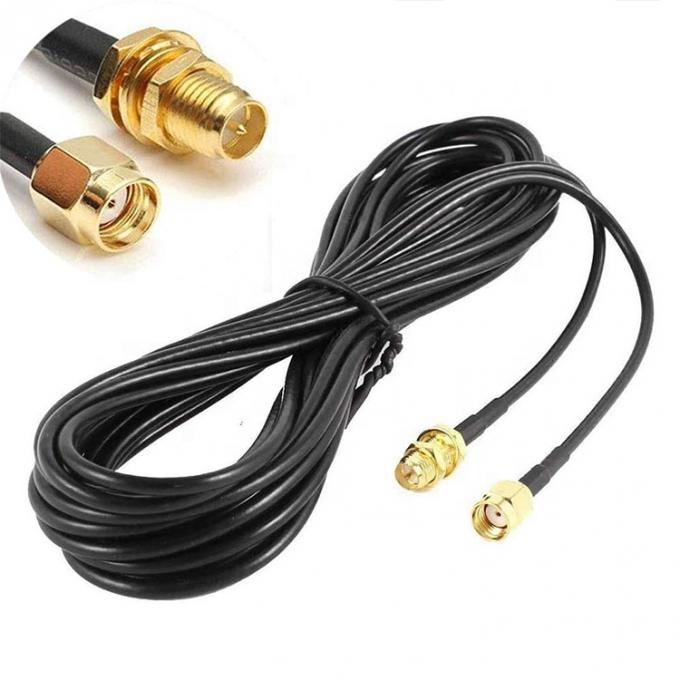 RG174 câble d'extension d'antenne coaxiale RP SMA mâle à RP SMA femelle pour caméra de sécurité Wifi Router 2
