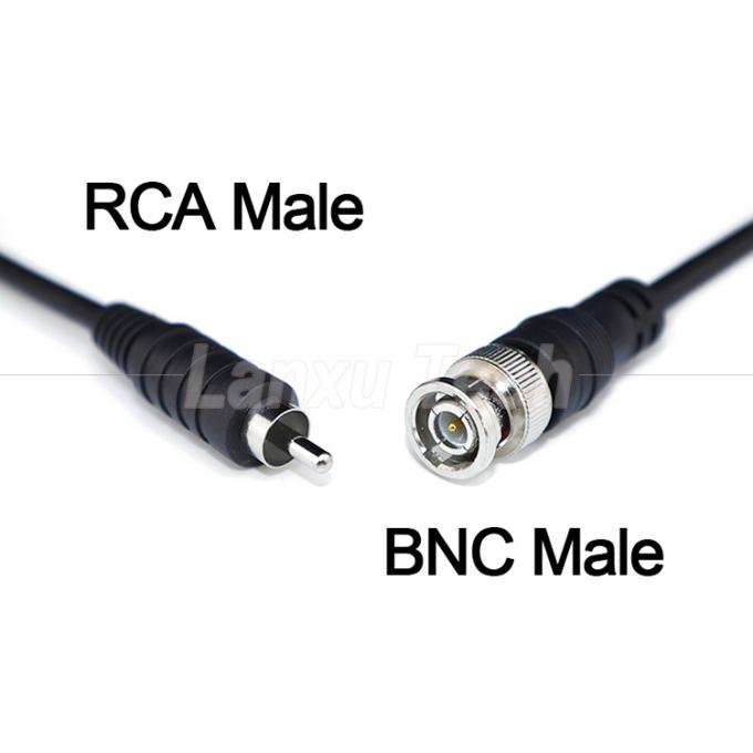 BNC mâle à RCA mâle câble d'extension AV pour caméra CCTV 1
