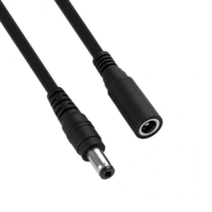 1m 3m 5m 12V mâle à mâle femelle à courant continu plat 5.5x2.1mm 5.5x2.5mm 3.5x1.35mm câble d'extension d'alimentation Jack à baril pour caméra de vidéosurveillance LED 5