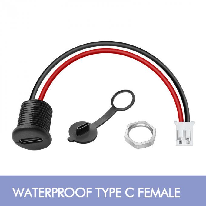 IP67 IP68 Cap imperméable à l'eau USB type C prise de prise féminine à 2 broches PH 2.0 XH 2.54 SH1.0 VH ZH MX câble de connecteur 0