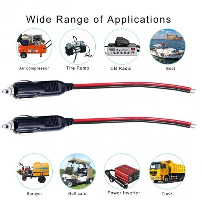 12V 24V 15A fusible allume-cigarette pour voiture prise mâle avec fil plombé 5