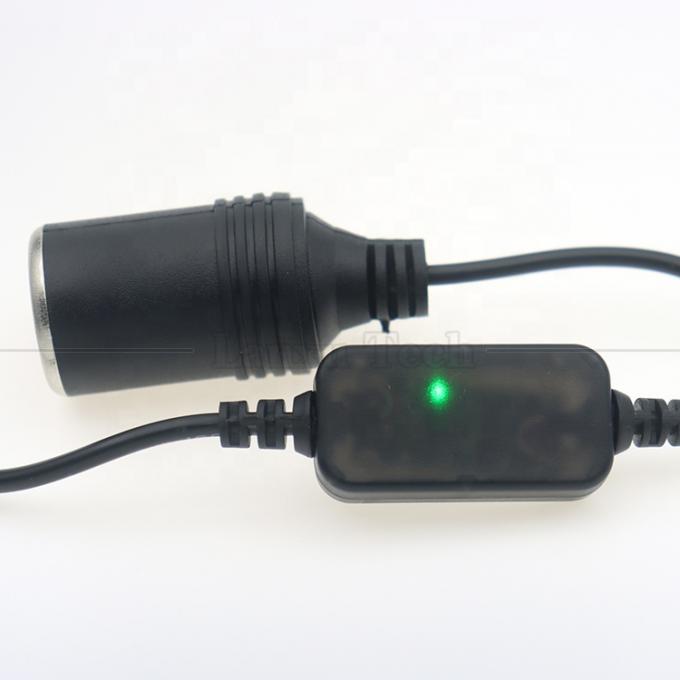 Mettre en place le chargeur USB A mâle 5V à 12V connexion de cigarette auto allume-cigare câble convertisseur femelle 4