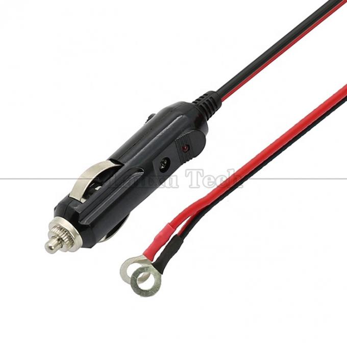 15A haut courant courant continu électrique Cigarette Plug à O Ronde forme terminal câble pour voiture 3
