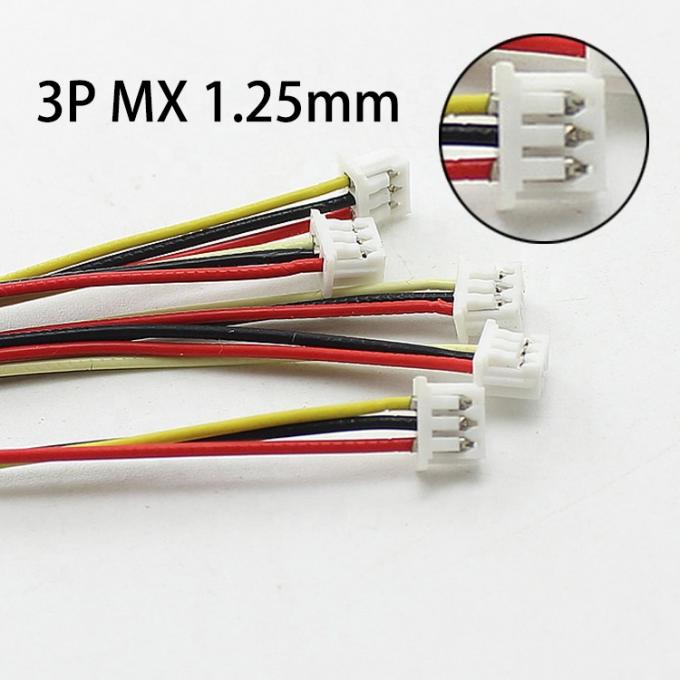 Jack audio TRRS personnalisé de 3,5 mm à 3 broches Molex 1.25 mm câble de connecteur en fil 2