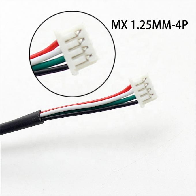 Cable d'assemblage de câble de câble de câble de connecteur de connecteur de 4 broches Dupont 2.54 mm à Molex 1.25 mm 2