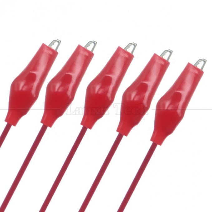 Noir Rouge Alligator électrique Crocodile pinces Clips câble de test de puissance de la batterie 0
