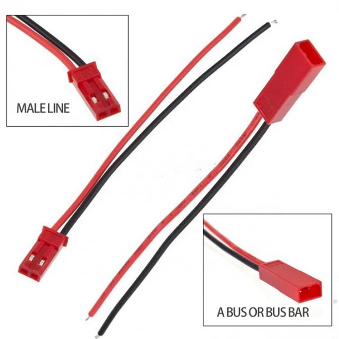22AWG mâle femelle JST SYP 2 PIN connecteur câble de fil pour lampe à LED bande de jouets RC hélicoptère 1