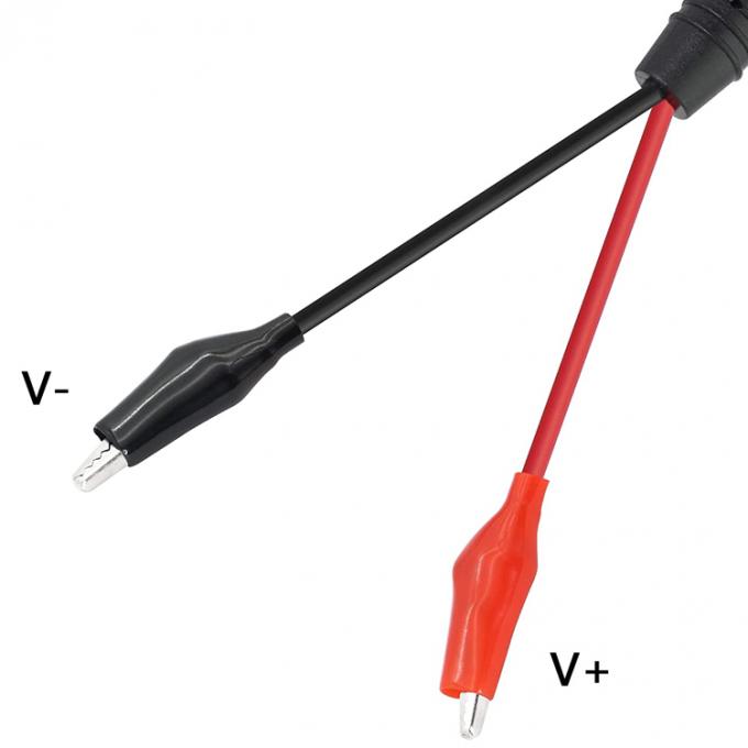 2.1mmx5.5 mm 12V DC Jack mâle à connecteur de câble d'alimentation de clip d'alligator pour l'éclairage de caméra de sécurité CCTV 3