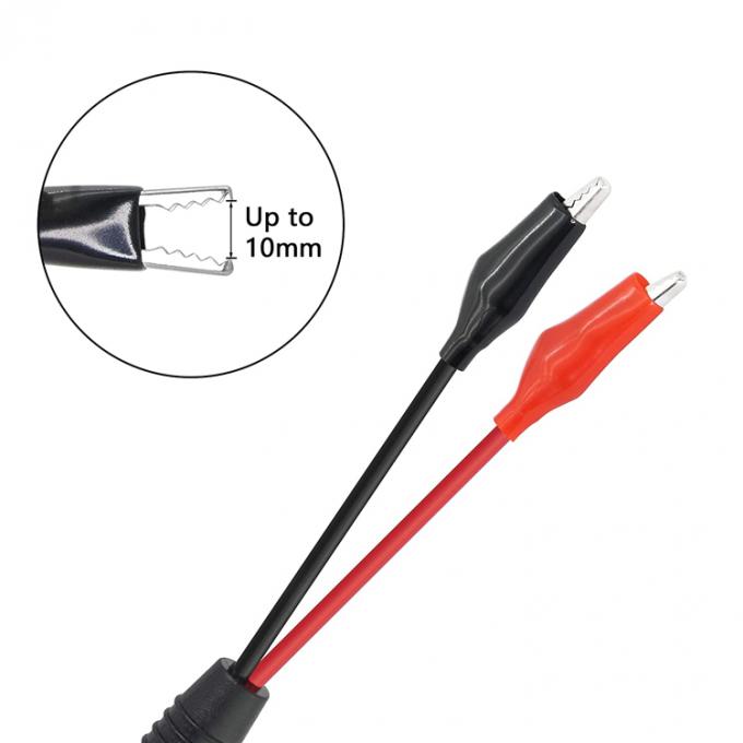2.1mmx5.5 mm 12V DC Jack mâle à connecteur de câble d'alimentation de clip d'alligator pour l'éclairage de caméra de sécurité CCTV 4