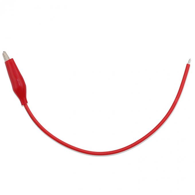 Cable d'alimentation noir rouge à alligator unique 0