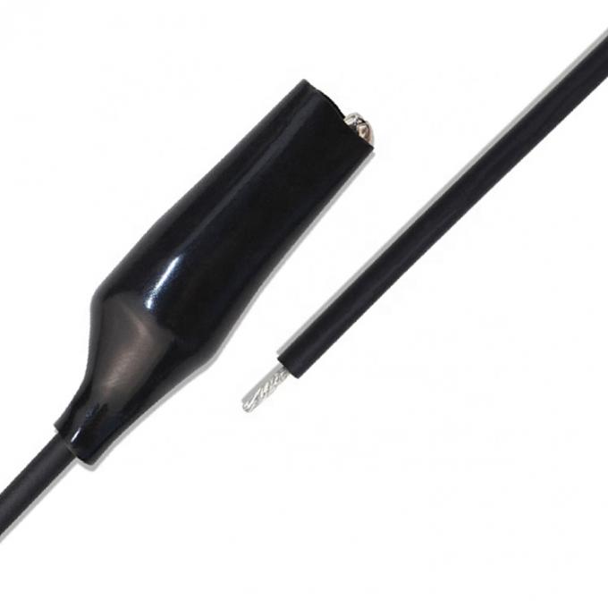 Cable d'alimentation noir rouge à alligator unique 3