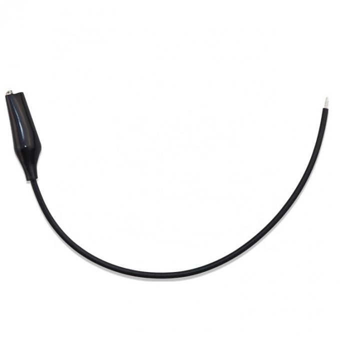 Cable d'alimentation noir rouge à alligator unique 1