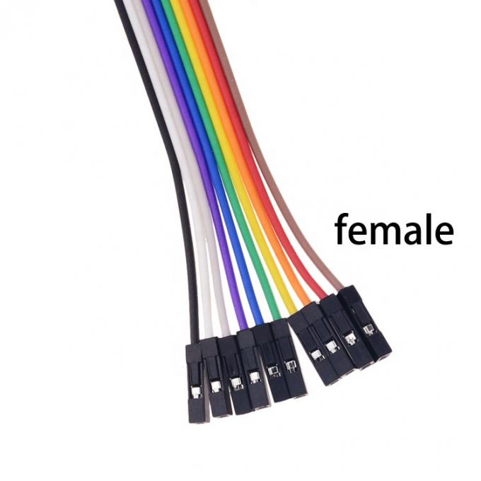 10 broches de clip d'alligator pour une femme Dupont Pain Test plomb jumper fils pour Raspbrry Pi 1
