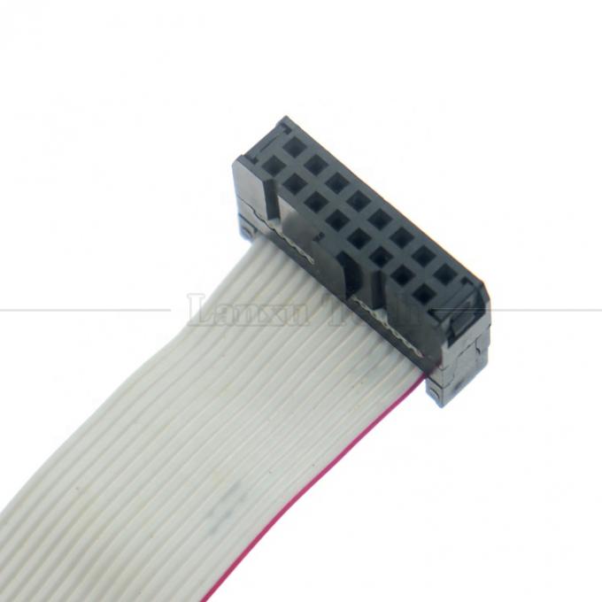 Femme à femme 16 PIN 1,27 mm Pitch IDC 2,54 mm Connecteur GPIO câble filaire gris à ruban plat pour disques durs CD Raspberry Pi 2