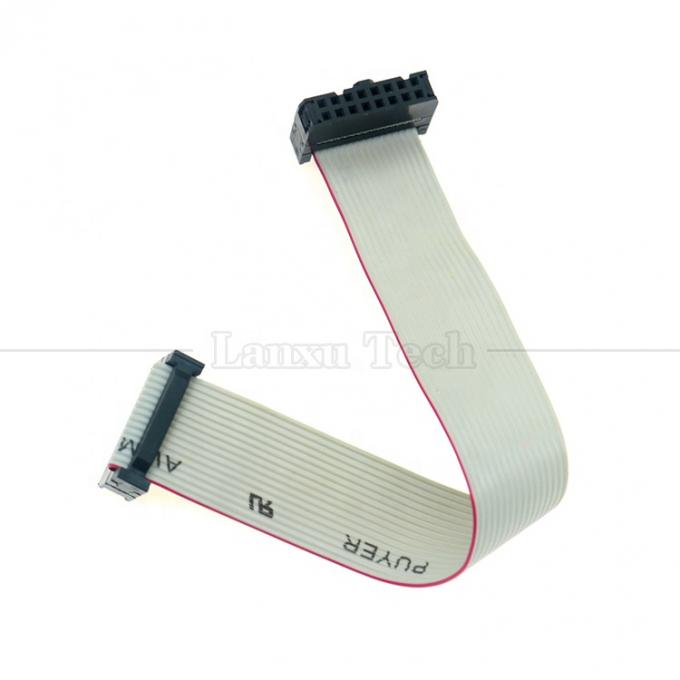 Femme à femme 16 PIN 1,27 mm Pitch IDC 2,54 mm Connecteur GPIO câble filaire gris à ruban plat pour disques durs CD Raspberry Pi 3