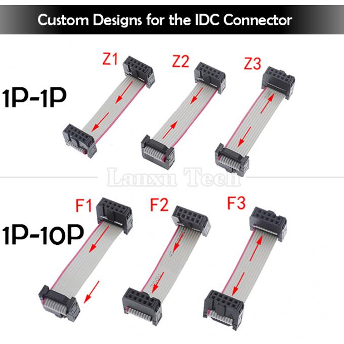Femme à femme 16 PIN 1,27 mm Pitch IDC 2,54 mm Connecteur GPIO câble filaire gris à ruban plat pour disques durs CD Raspberry Pi 5