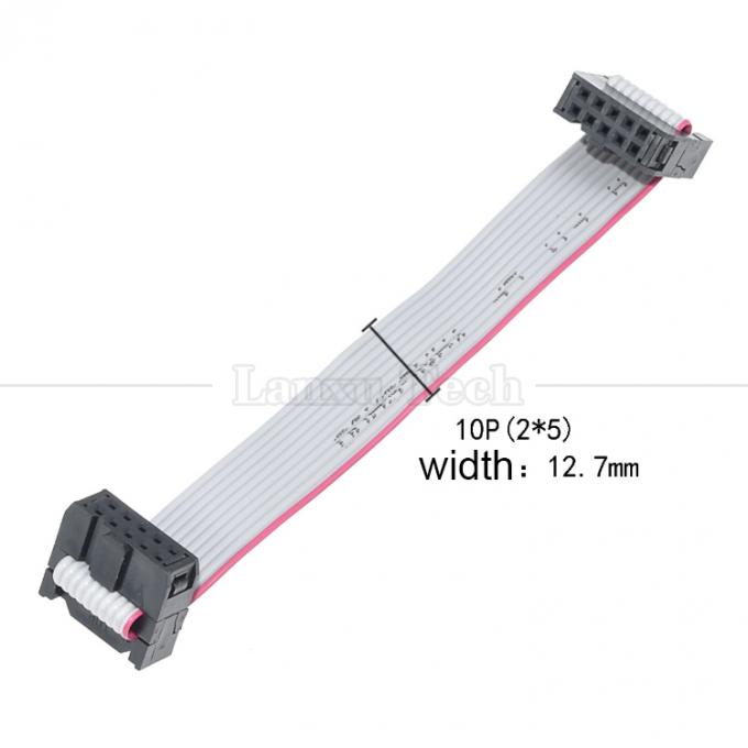 Personnalisé 4 à 80 10 16 18 20 30 40 50 60 64 PIN 1,27 mm de hauteur FCC IDC 2,54 mm de connecteur câble à ruban plat 4