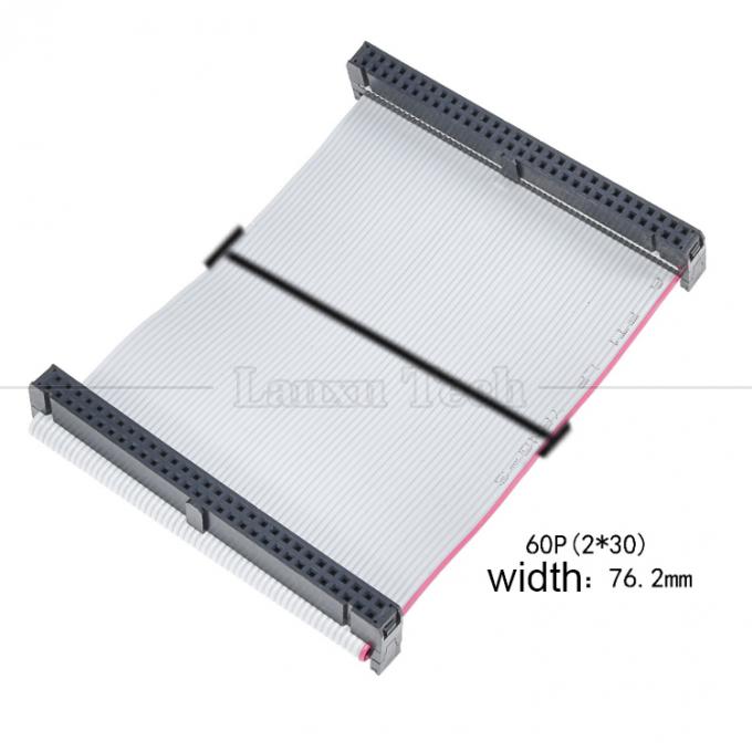 Personnalisé 4 à 80 10 16 18 20 30 40 50 60 64 PIN 1,27 mm de hauteur FCC IDC 2,54 mm de connecteur câble à ruban plat 9