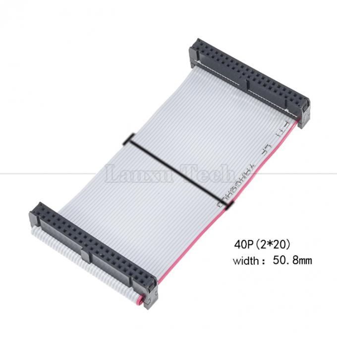 Personnalisé 4 à 80 10 16 18 20 30 40 50 60 64 PIN 1,27 mm de hauteur FCC IDC 2,54 mm de connecteur câble à ruban plat 7