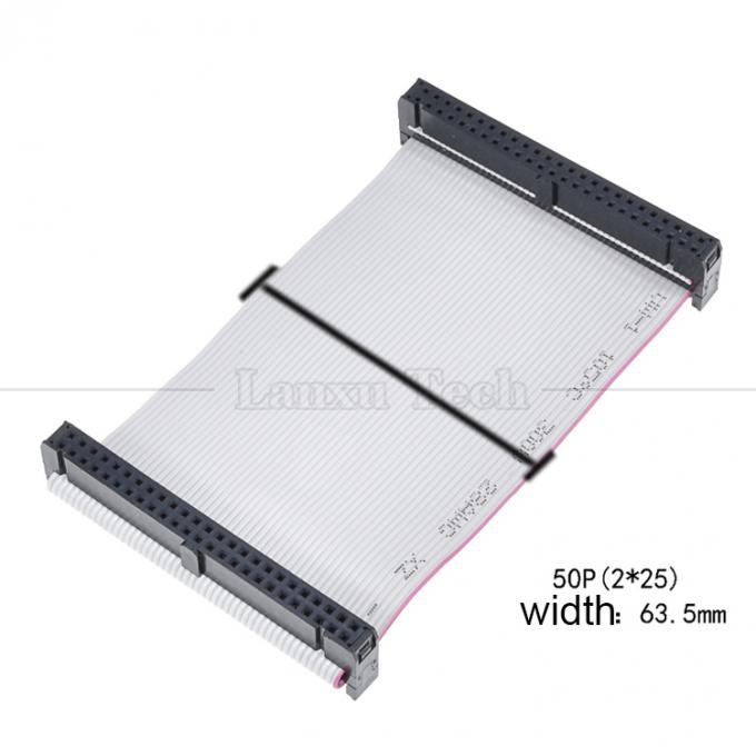 Personnalisé 4 à 80 10 16 18 20 30 40 50 60 64 PIN 1,27 mm de hauteur FCC IDC 2,54 mm de connecteur câble à ruban plat 8