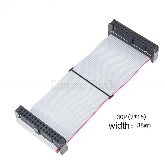 Personnalisé 4 à 80 10 16 18 20 30 40 50 60 64 PIN 1,27 mm de hauteur FCC IDC 2,54 mm de connecteur câble à ruban plat 6