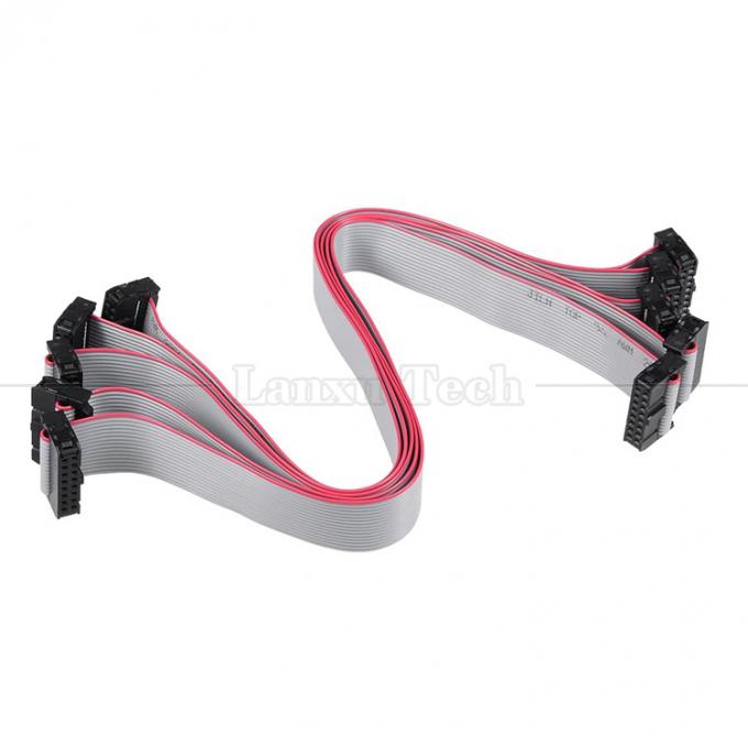 Personnalisé 4 à 80 10 16 18 20 30 40 50 60 64 PIN 1,27 mm de hauteur FCC IDC 2,54 mm de connecteur câble à ruban plat 10