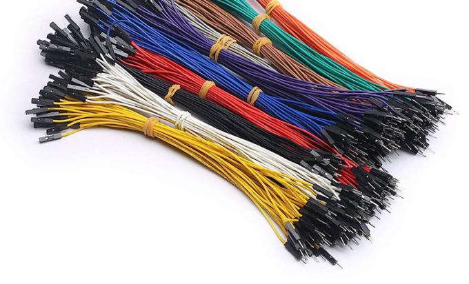 Homme à Homme Femme à Femme 2.54mm 1 broche Dupont Connecteur sans soudure Panneau à pain Jumper fil pour Arduino 6