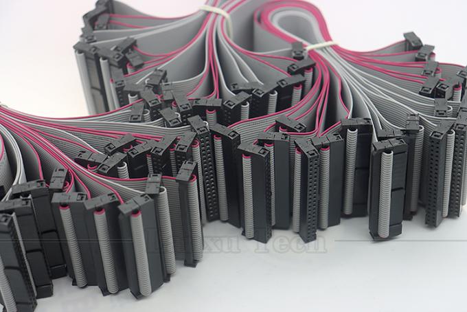 6 8 10 12 14 16 18 20 24 26 30 32 34 40 50 60 64 PIN 1,27 mm Pinceur IDC 2,54 mm Connecteur 2,0 mm Cable filaire gris à ruban plat 2