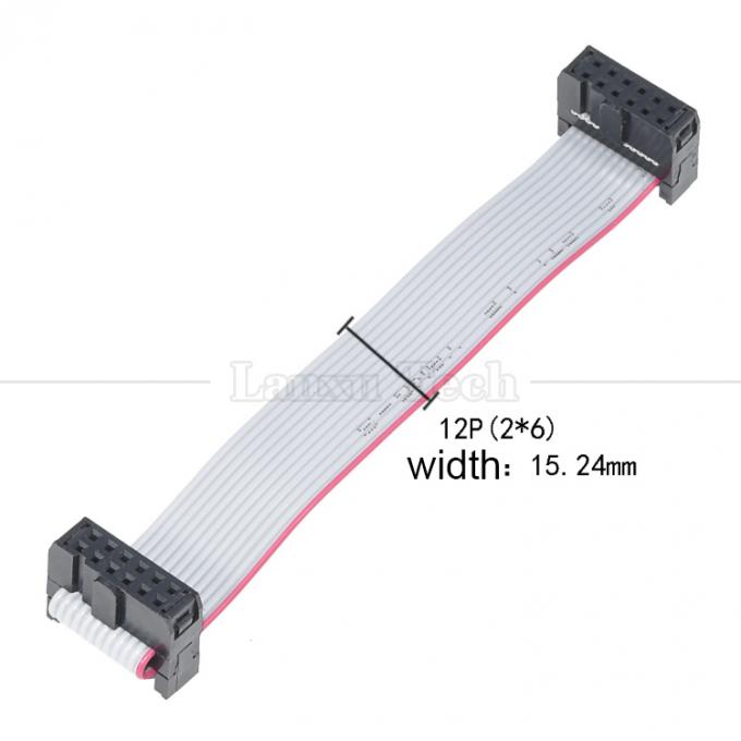 6 8 10 12 14 16 18 20 24 26 30 32 34 40 50 60 64 PIN 1,27 mm Pinceur IDC 2,54 mm Connecteur 2,0 mm Cable filaire gris à ruban plat 8