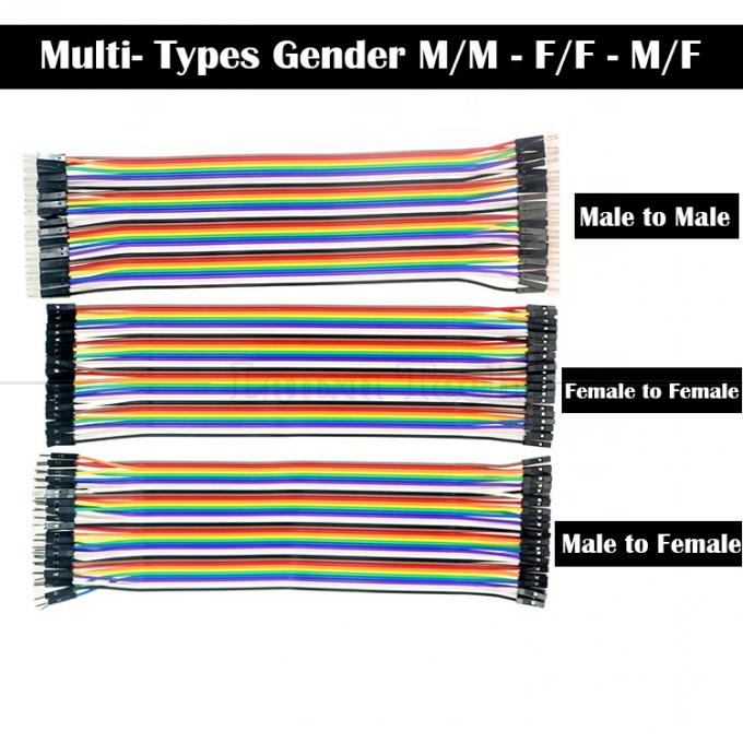 40 PIN mâle femelle à mâle femelle Dupont GPIO câble panneau de repassage fil pour Arduino 1