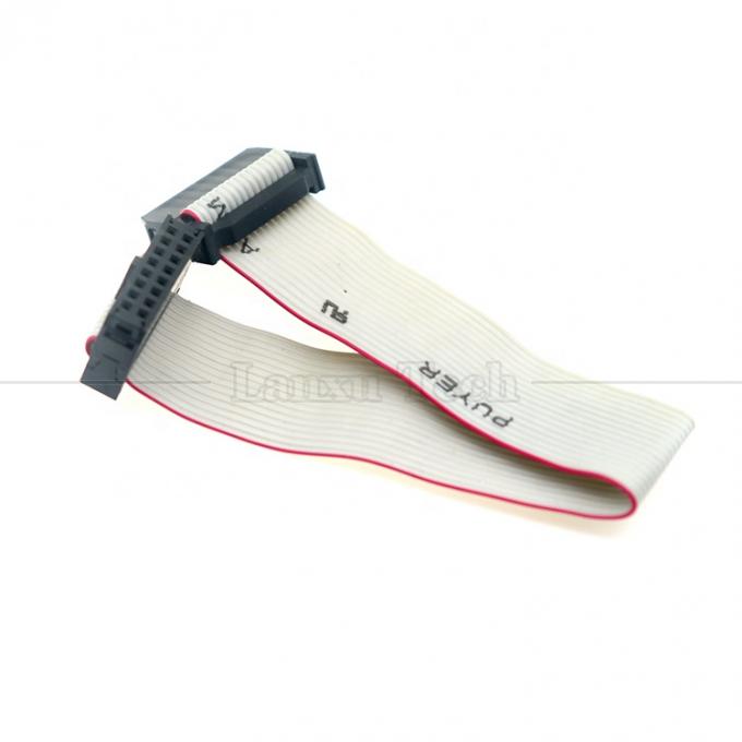 IDC 2,54 mm Connecteur 8 10 12 14 16 18 20 30 40 50 60 PIN 1,27 mm Cable à ruban plat gris pâle 7