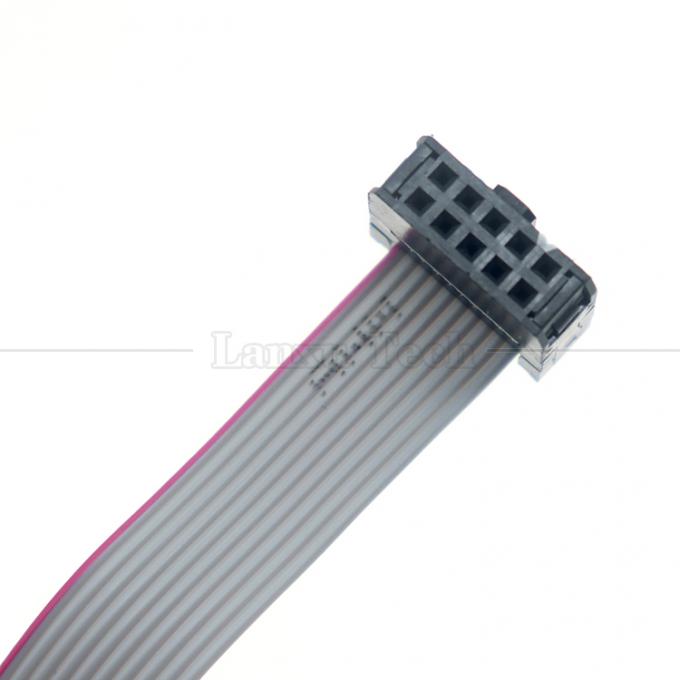 Femme à Femme 10 PIN 1,27 mm Pitch IDC 2,54 mm Connecteur GPIO câble filaire gris à ruban plat pour disques durs CD Raspberry Pi 2