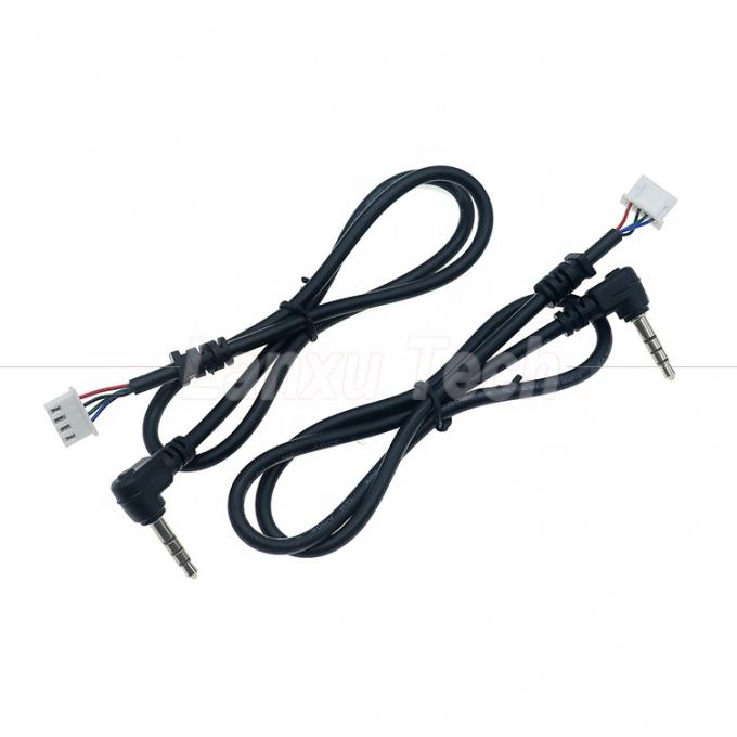 OEM personnalisation 90 degrés angle 4 pôles 3,5 mm TRRS Audio Stereo Jack à JST XH PH SH VH MX câble de connecteur 0