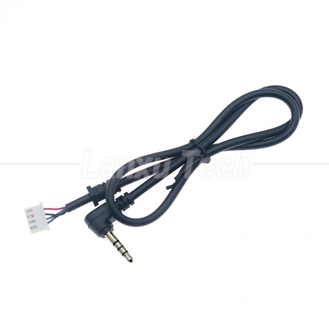 OEM personnalisation 90 degrés angle 4 pôles 3,5 mm TRRS Audio Stereo Jack à JST XH PH SH VH MX câble de connecteur 3