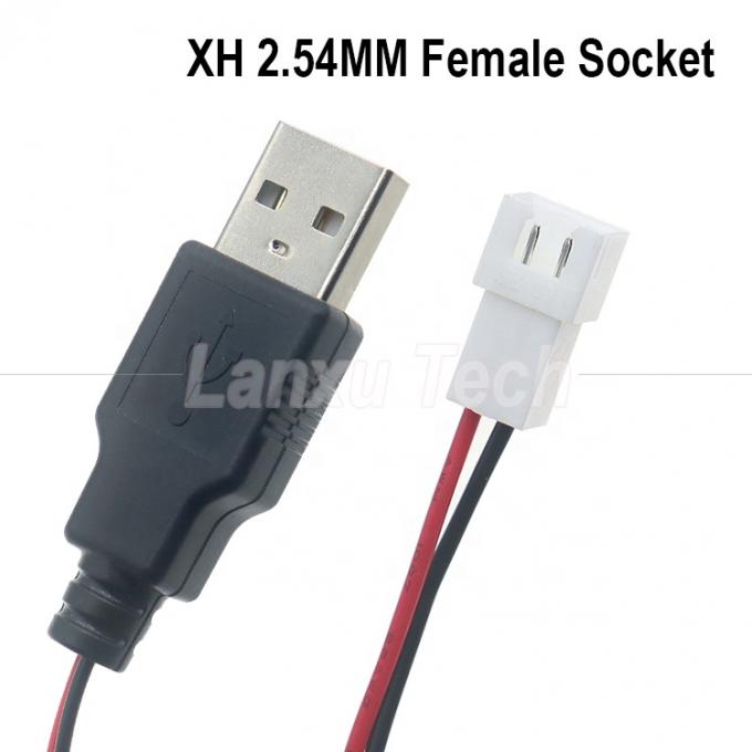 Cable de prise USB de type A mâle à JST XH 2.54 de hauteur 2 broches 2