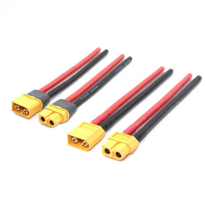12AWG 16AWG 100mm 150mm 200mm XT30U XT60 XT60H XT90 Connecteur mâle femelle à fils nus Harnais de câble de fin pour batterie de moteur Fpv 1