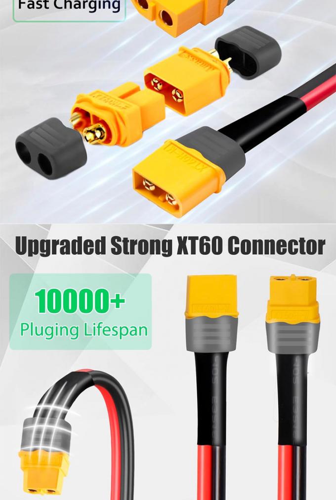 10AWG 12AWG Homme à femme XT60 XT60H Connecteur câble d'adaptateur d'extension pour la centrale électrique à batterie RC Panneau solaire 3
