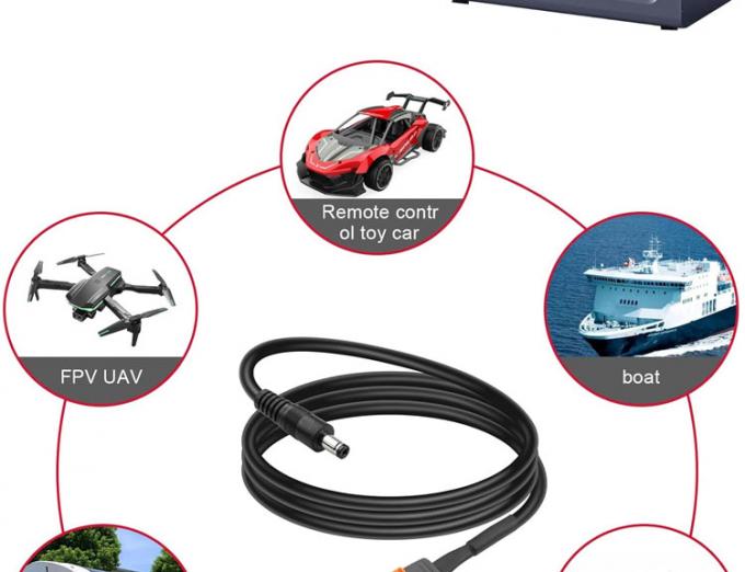 DC 5.5x2.1mm 5.5x2.5mm Plug Jack à baril mâle à XT60 câble de connecteur de batterie pour panneau solaire FPV 7