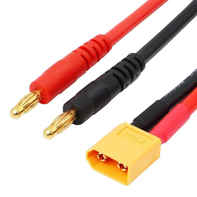 14AWG XT60 Male Plug to 4mm Banana Connector Cable pour la charge de la batterie RC Lipo FPV Drone 2