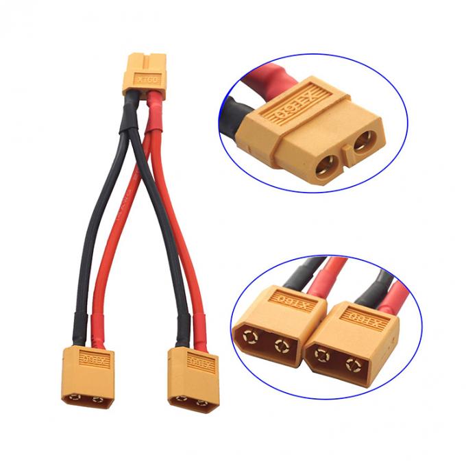 14AWG XT60 1 câble d'extension Y splitter de sexe féminin à mâle pour batterie RC Lipo 1