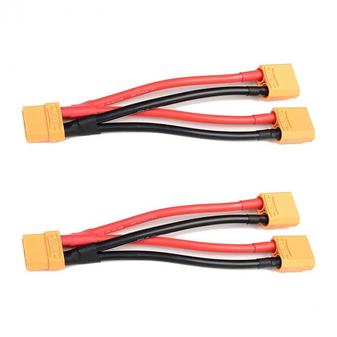 14AWG XT60 1 câble d'extension Y splitter de sexe féminin à mâle pour batterie RC Lipo 4