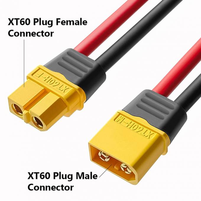 12AWG 100mm 150mm fil de silicium XT60 XT60H XT60U connecteur mâle femelle enveloppe de logement câble de prise pour batterie FPV 0