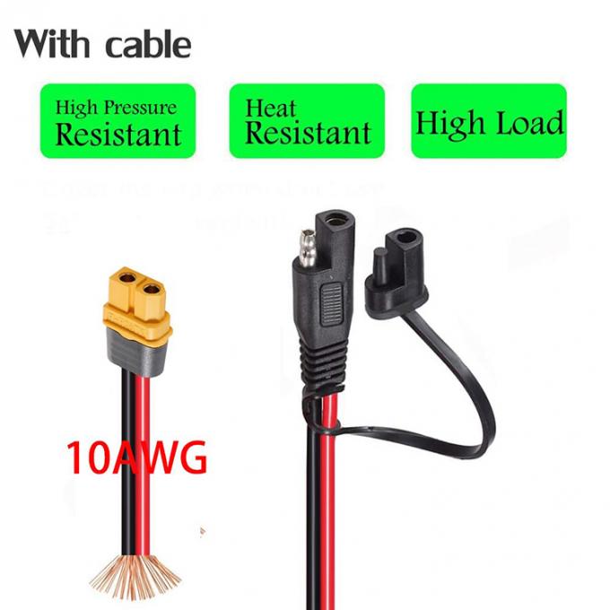 XT60 Connecteur féminin au câble d'extension SAE avec porte-fusible pour centrale solaire 2