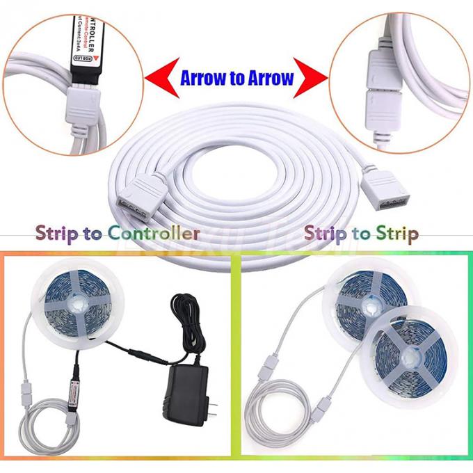 Cable d'extension de connecteur RGB à 4 broches pour 5050 3528 2835 6
