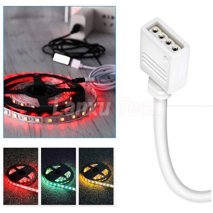 Cable d'extension de connecteur RGB à 4 broches pour 5050 3528 2835 7