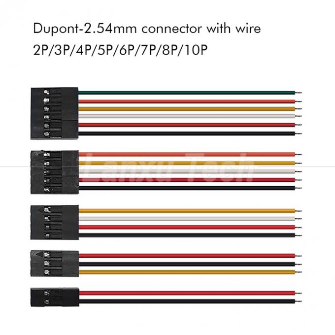10cm 20cm 30cm 50cm 2 épingles 3 4 5 6 8 10 épingles Dupont 2.54mm câble connecteur jumper câble harnais 0