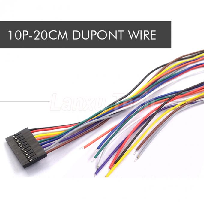 10cm 20cm 30cm 50cm 2 épingles 3 4 5 6 8 10 épingles Dupont 2.54mm câble connecteur jumper câble harnais 8