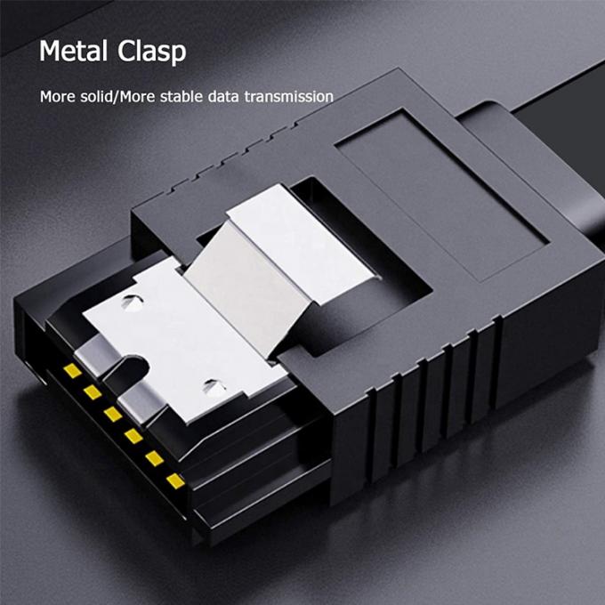 Chargement de données à haute vitesse 6Gbps 8pins Sata III 3.0 câble d'extension d'alimentation pour disque dur HDD SSD 4